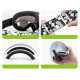 Qunature Panda Ski Goggles for Kids - Black/White