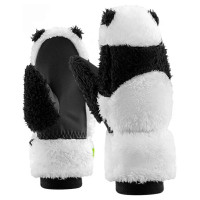 Qunature Panda Ski Gloves for Kids and Adults Size S - Black/White