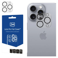 3Mk Protection 3mk Lens Pro Full Cover Camera Protector for iPhone 16 Pro / 16 Pro Max