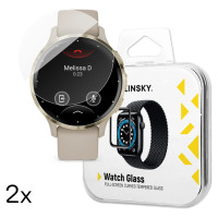 Wozinsky Full Glue Tempered Glass for Garmin Venu 3S 41mm (2 pcs.)