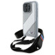 BMW M Edition Carbon Stripe & Strap iPhone 16 Pro Case - Gray
