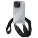 BMW M Edition Carbon Stripe & Strap iPhone 16 Pro Case - Gray