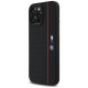 BMW Silicone Hexagon Red Line MagSafe Case for iPhone 16 Pro Max - Black