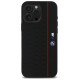 BMW Silicone Hexagon Red Line MagSafe Case for iPhone 16 Pro Max - Black