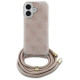 Guess Crossbody Cord 4G Print iPhone 16 Case - Pink