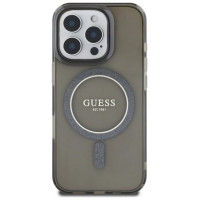 Guess IML Glitter Circle MagSafe case for iPhone 16 Pro - black