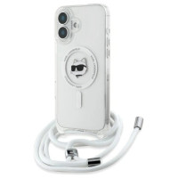 Karl Lagerfeld IML Choupette Head & Cord Magsafe iPhone 16 Case - Clear