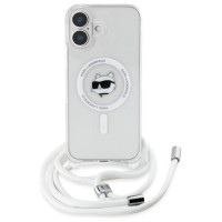 Karl Lagerfeld IML Choupette Head & Cord Magsafe iPhone 16 Case - Clear