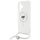 Karl Lagerfeld IML Choupette Head & Cord Magsafe iPhone 16 Case - Clear