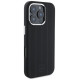 Mercedes MEHMP16L23SUVSK iPhone 16 Pro 6.3" black/black hardcase Silicone Vertical Tonal Stripes MagSafe