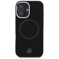 Mercedes MEHMP16S23SUTTK iPhone 16 6.1" black/black hardcase Silicone Tonal Logo MagSafe
