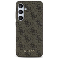 Guess GUHCS24FEG4GFBR S24 FE S721 brown/brown hardcase 4G Metal Gold Logo