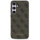 Guess GUHCS24FEG4GFBR S24 FE S721 brown/brown hardcase 4G Metal Gold Logo