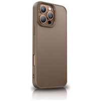 Wozinsky Carbon Fiber Case with MagSafe for Samsung Galaxy S25+ - Brown