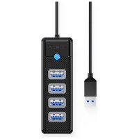 Orico Hub Orico PW4U-U3 USB-A / 4x USB-A 3.0 - black