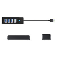Orico Hub Orico PW4U-U3 USB-A / 4x USB-A 3.0 - black