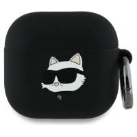 Karl Lagerfeld KLA4RUNCHK AirPods 4 cover black/black Silicone Choupette Head 3D