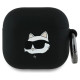 Karl Lagerfeld KLA4RUNCHK AirPods 4 cover black/black Silicone Choupette Head 3D