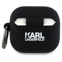 Karl Lagerfeld KLA4RUNCHK AirPods 4 cover black/black Silicone Choupette Head 3D