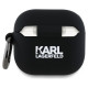 Karl Lagerfeld KLA4RUNCHK AirPods 4 cover black/black Silicone Choupette Head 3D