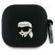 Karl Lagerfeld KLA4RUNIKK AirPods 4 cover black/black Silicone Karl Head 3D