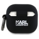 Karl Lagerfeld KLA4RUNIKK AirPods 4 cover black/black Silicone Karl Head 3D