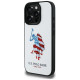 U.s. Polo Assn. US Polo USHCP15XPUSH iPhone 15 Pro Max 6.7" white/white Leather Big DH American Flag