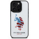 U.s. Polo Assn. US Polo USHCP15XPUSH iPhone 15 Pro Max 6.7" white/white Leather Big DH American Flag
