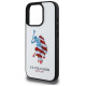 U.s. Polo Assn. US Polo USHCP15XPUSH iPhone 15 Pro Max 6.7" white/white Leather Big DH American Flag