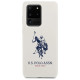 U.s. Polo Assn. US Polo Silicone Collection Case for Samsung Galaxy S20 Ultra - White