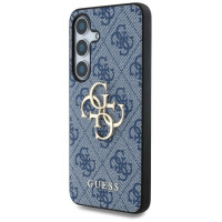Guess Big 4G Logo Classic Logo case for Samsung Galaxy S25 blue