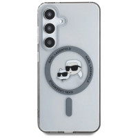 Karl Lagerfeld Button Karl & Choupette Heads Printed Logo MagSafe Samsung Galaxy S25 case black