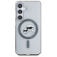 Karl Lagerfeld Button Karl & Choupette Heads Printed Logo MagSafe Samsung Galaxy S25 case black