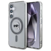 Karl Lagerfeld Case Karl Lagerfeld Button Karl Head Printed Logo MagSafe Samsung Galaxy S25 black