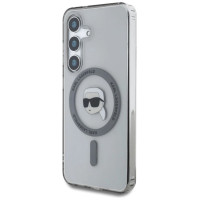 Karl Lagerfeld Case Karl Lagerfeld Button Karl Head Printed Logo MagSafe Samsung Galaxy S25 black