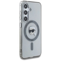 Karl Lagerfeld Case Karl Lagerfeld Button Karl Head Printed Logo MagSafe Samsung Galaxy S25 black