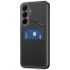 Dux Ducis Rafi II Case for Samsung Galaxy S25+ with Stand and Wallet - Black