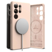 Ringke Silicone MagSafe Case for Samsung Galaxy S25 Ultra - Pink