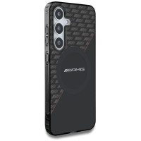 Mercedes AMG Double Layer Rhombs MagSafe Case for Samsung Galaxy S25 - Black/Red