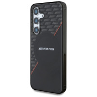Mercedes AMG Double Layer Rhombs MagSafe Case for Samsung Galaxy S25+ - Black/Red
