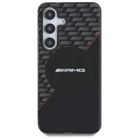 Mercedes AMG Double Layer Rhombs MagSafe Case for Samsung Galaxy S25+ - Black/Red