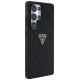 Guess Hot Stamp 4G Pattern Triangle Metal Logo Case for Samsung Galaxy S25 Ultra - Black