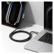 Ringke 3.2 gen. 2x2 USB-C, PD 3.1 240W 1m angled cable - black