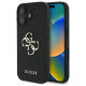 Guess Grained Big 4G Logo Small Classic Logo case for iPhone 16 - black