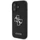 Guess Grained Big 4G Logo Small Classic Logo case for iPhone 16 - black