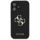 Guess Grained Big 4G Logo Small Classic Logo case for iPhone 16 - black