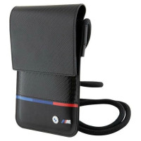 BMW Carbon Tricolor Line Wallet Bag - Black