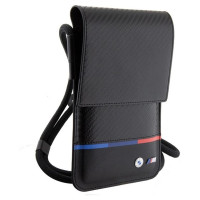 BMW Carbon Tricolor Line Wallet Bag - Black
