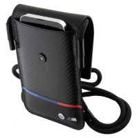 BMW Carbon Tricolor Line Wallet Bag - Black