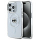 Karl Lagerfeld IML Metal Karl Head MagSafe Case for iPhone 15 Pro White